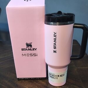 Stanley Pink Travel Quencher with Black Handle